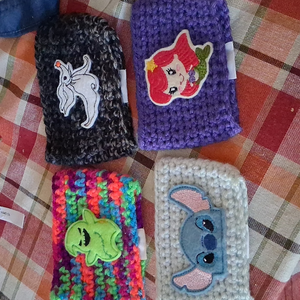Disney Characters Crochet Coffee Cup Cozies